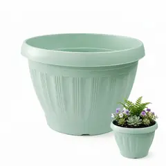 GENERICO - Macetero Plástico Redondo Menta 50 cm