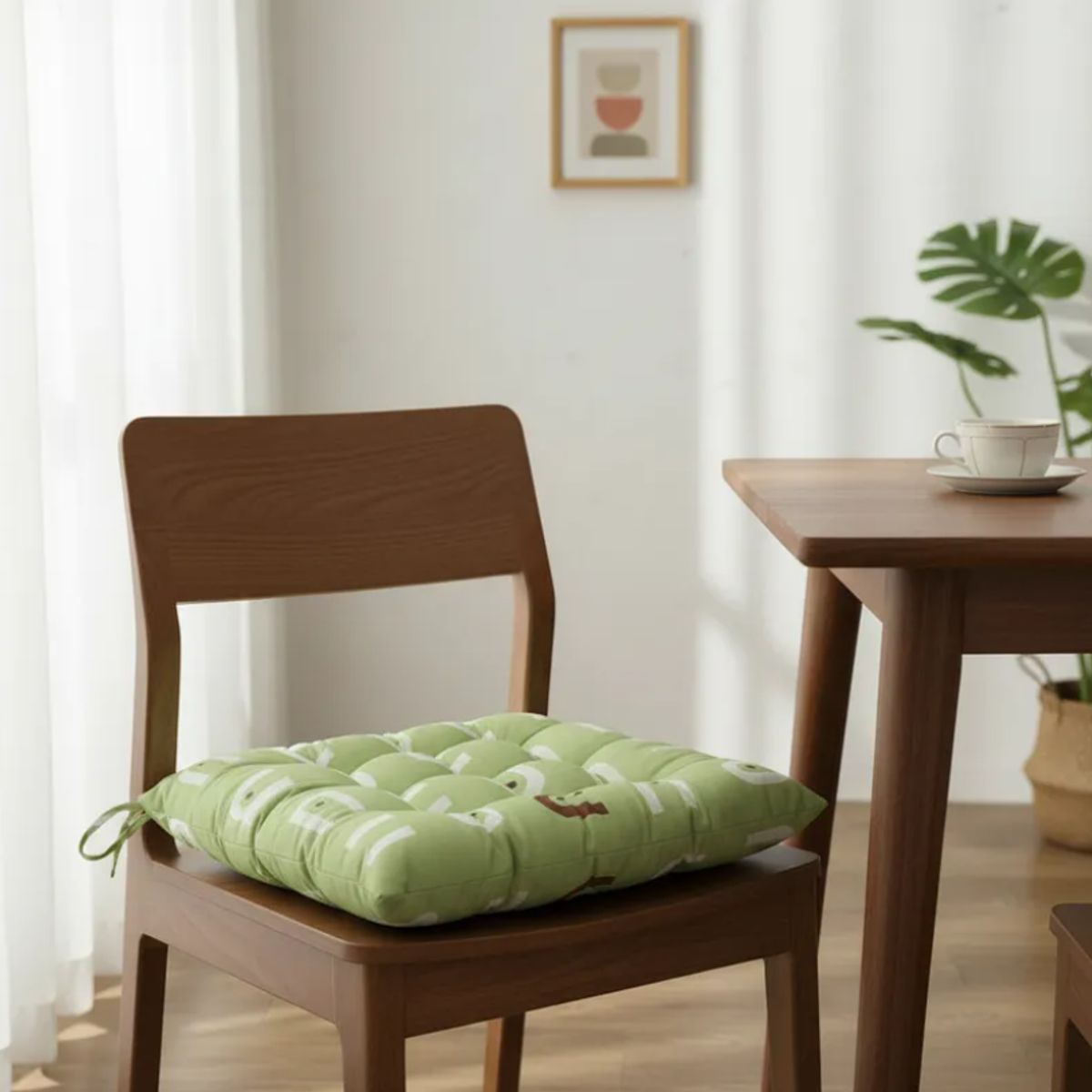 GENERICO - Cojín Para Silla Acolchado Cuadrado 40x40cm Con Amarras
