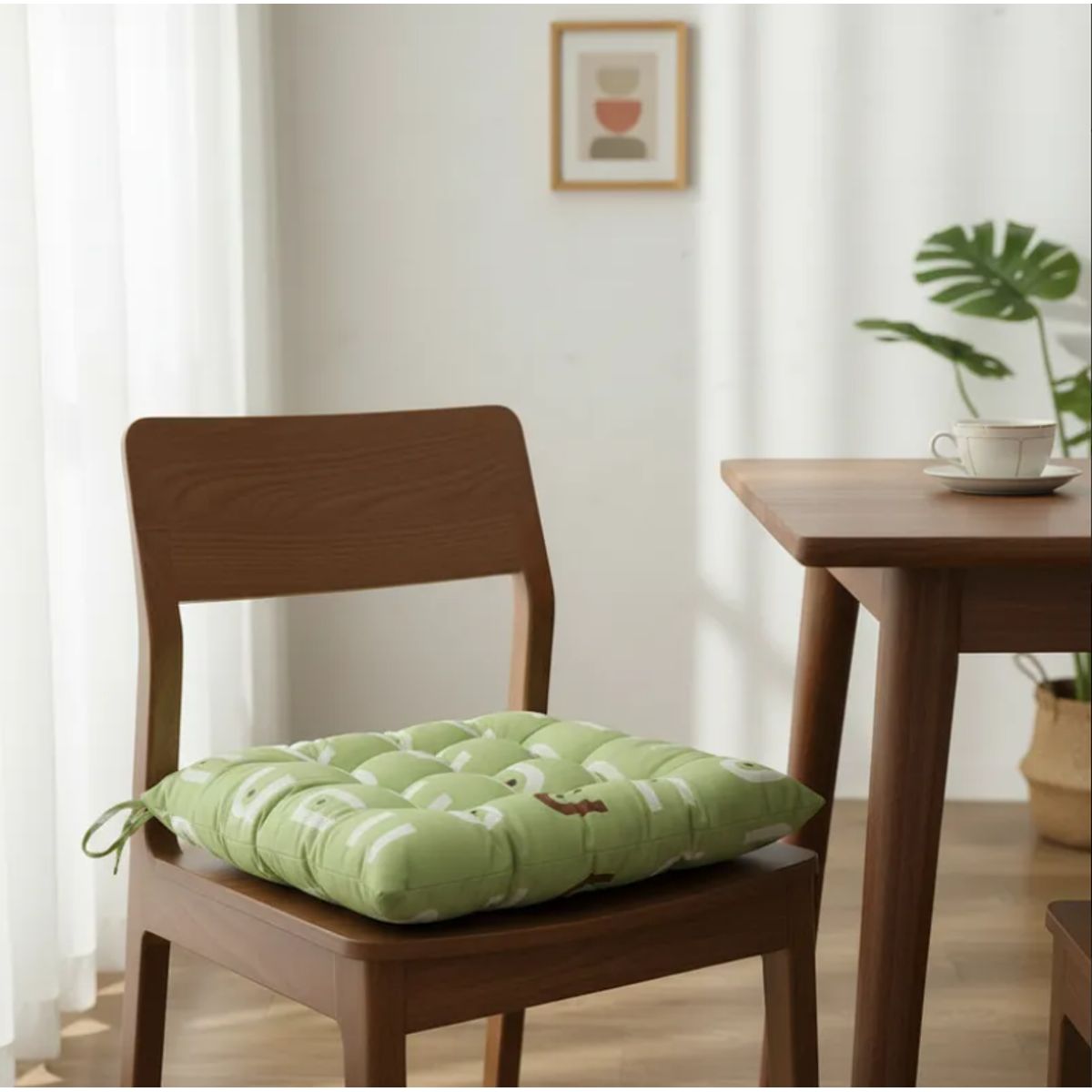 GENERICO - Cojín Para Silla Acolchado Cuadrado 40x40cm Con Amarras