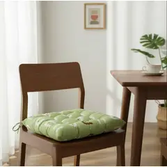 GENERICO - Cojín Para Silla Acolchado Cuadrado 40x40cm Con Amarras