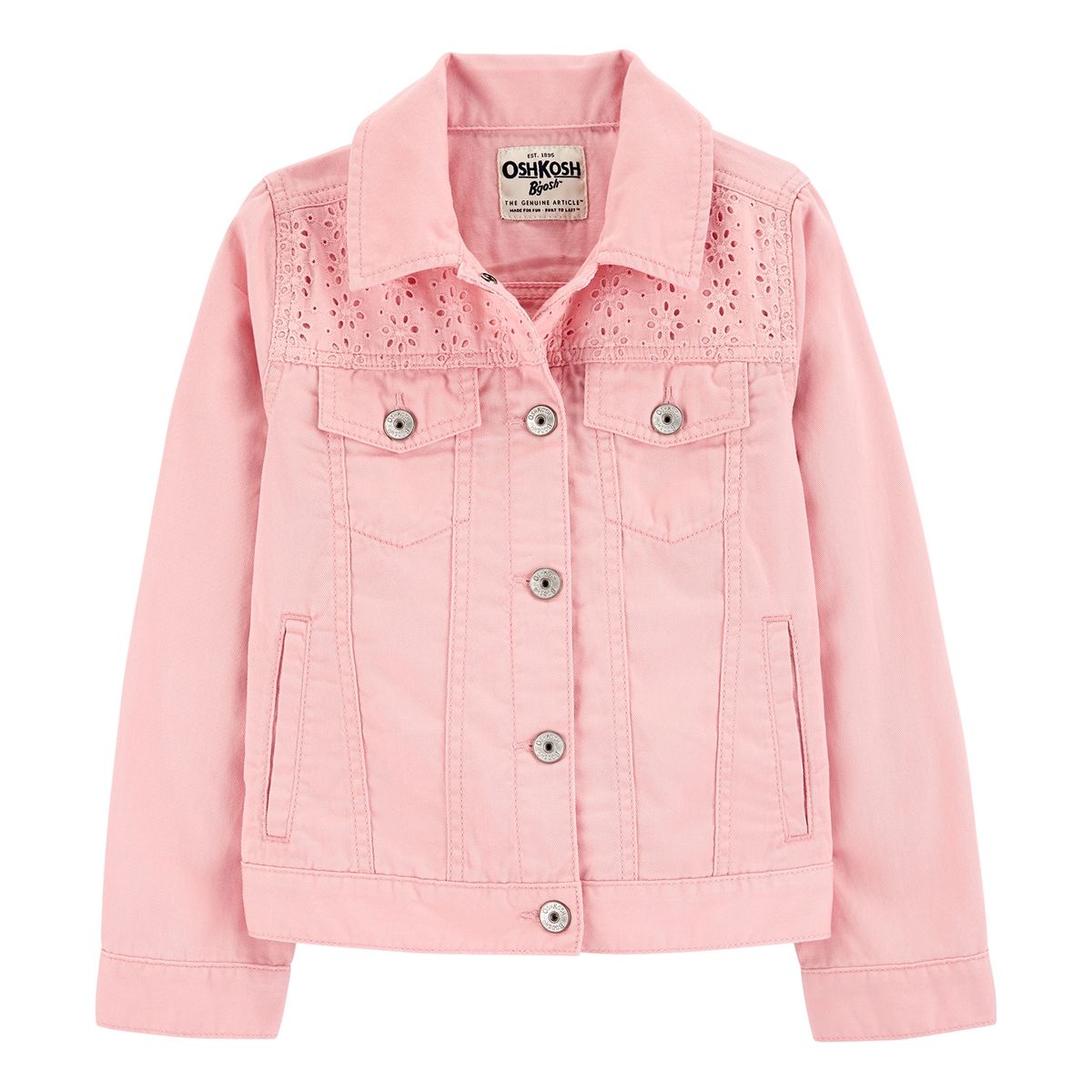 OSHKOSH - Chaqueta Denim Aplicaciones Niña