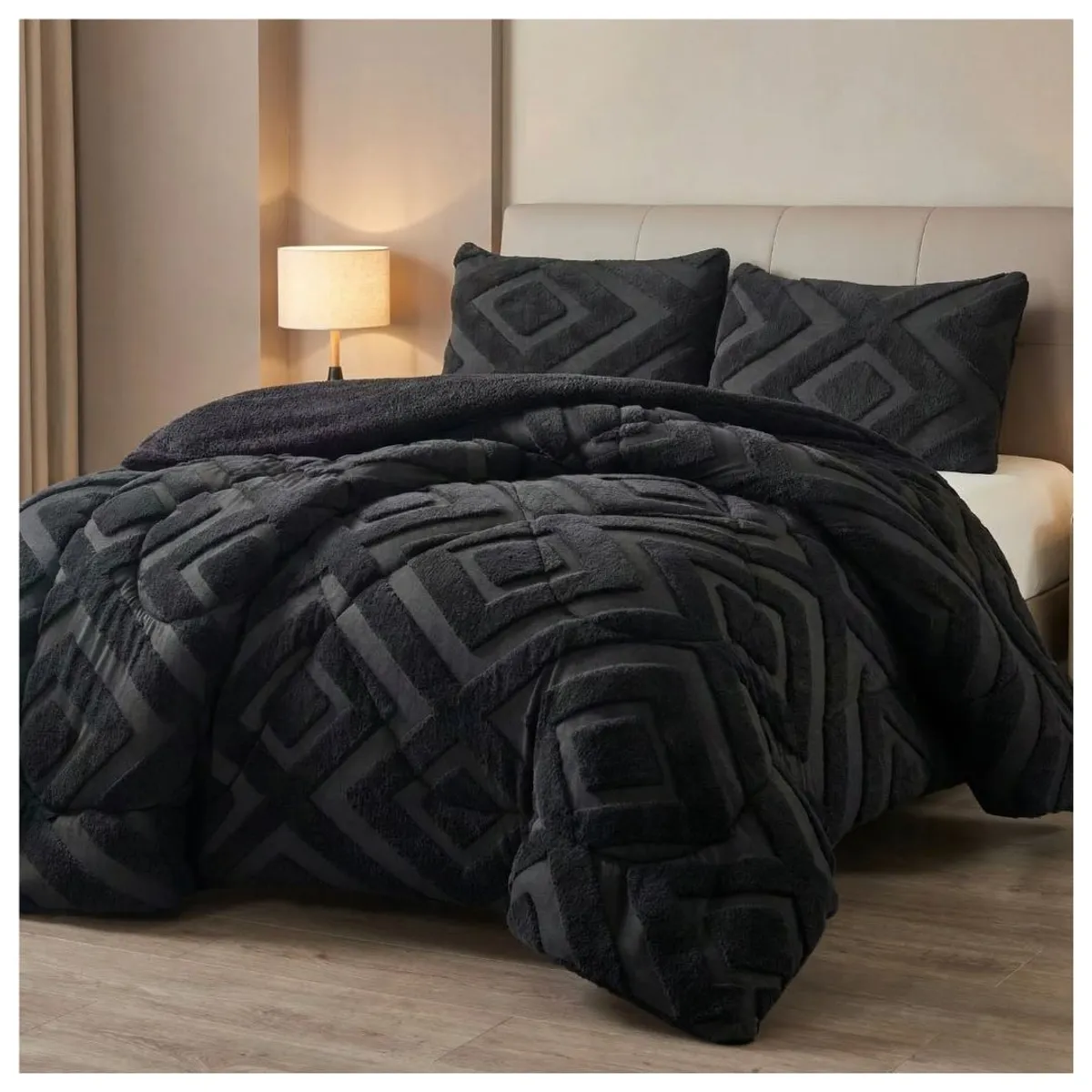 GENERICO - Cobertor Chiporro Invierno Jacquard 1.5 Plazas - Marsella TFZY18