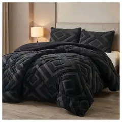 GENERICO - Cobertor Chiporro Invierno Jacquard 1.5 Plazas - Marsella TFZY18