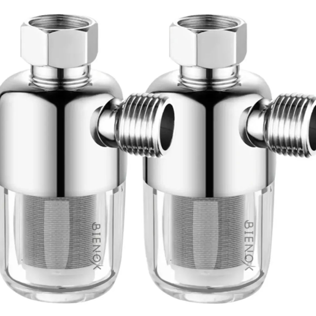 GENERICO - Filtro De Agua 1/2 Pulgada Acero Inoxidable Pack 2 Plateado