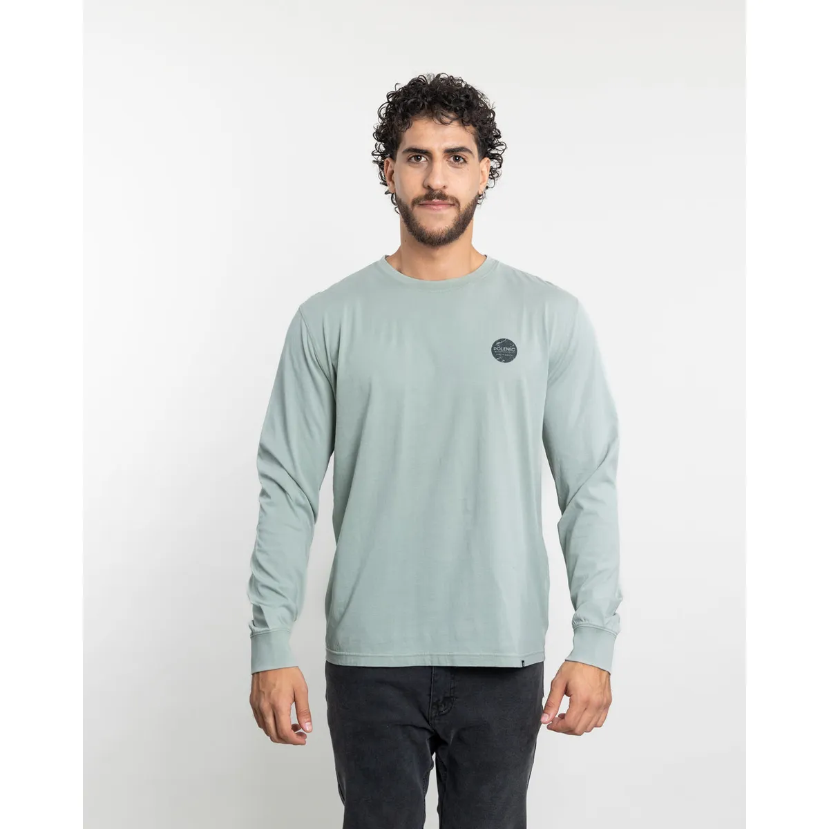 POLEMIC - Polera manga larga hombre con proceso y estampado Polemic