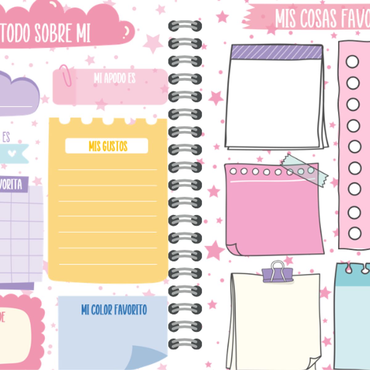 ELAB PROPIA - Diario de vida, diseño Flores