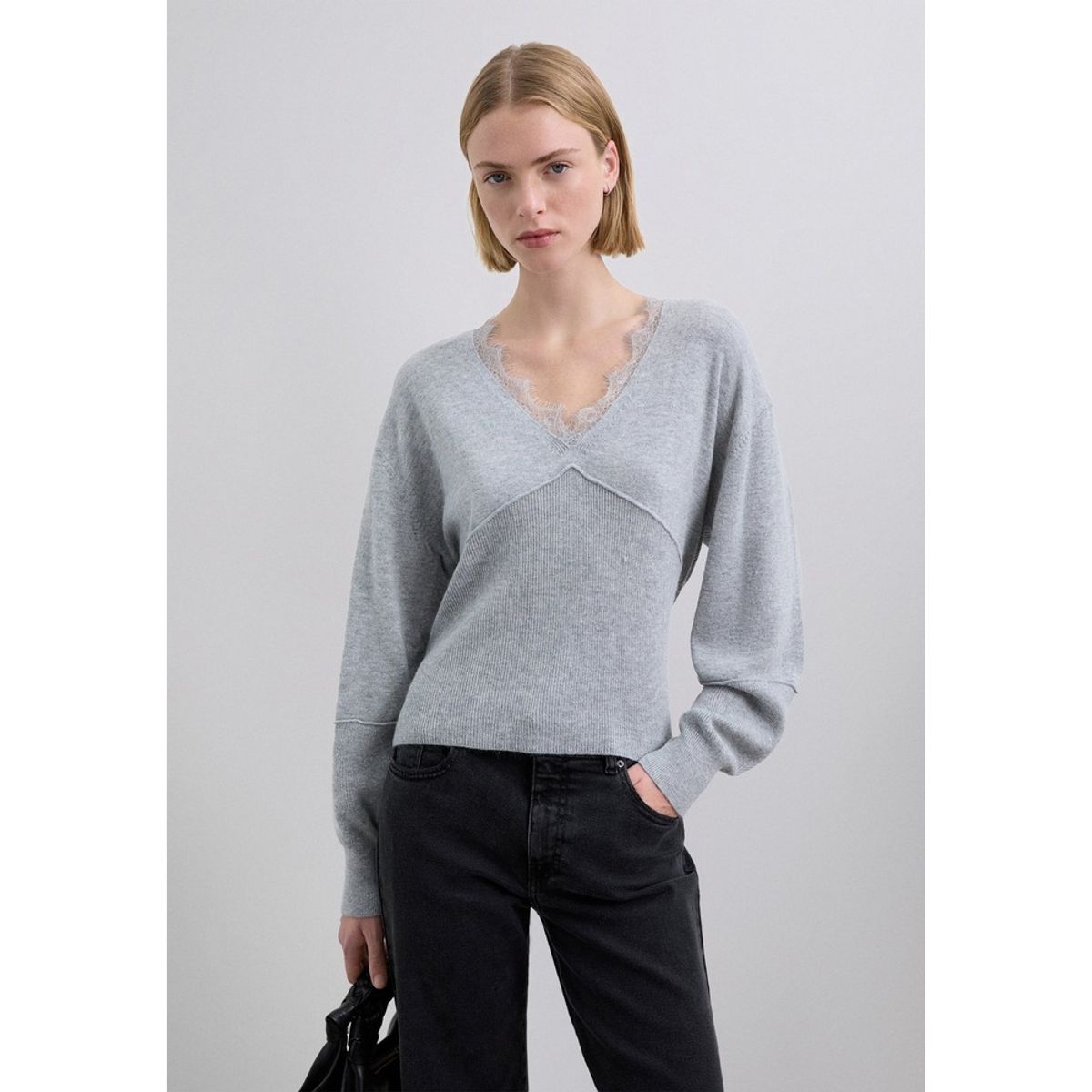 SCALPERS - Jersey Con Detalle Encaje