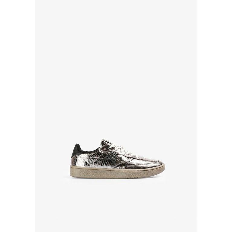 SNEAKERS METALIZADAS TEXTURA SERPIENTE