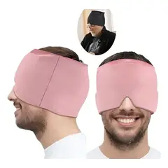 GENERICO - Gorro Gel Frío Calor Para Migraña Dolor De Cabeza 360° ROSA