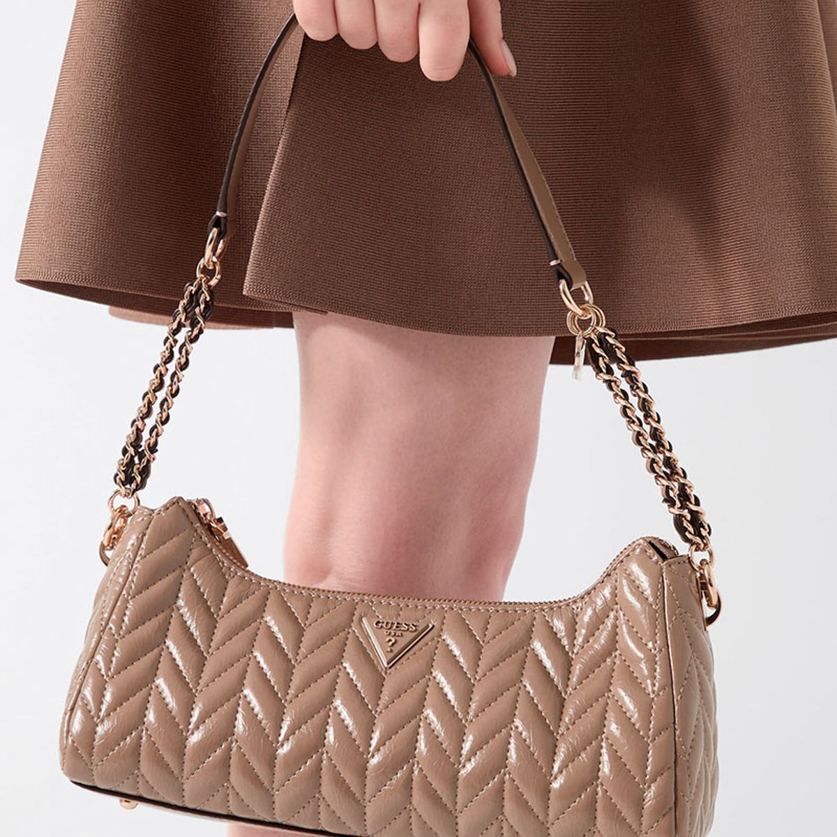 GUESS - Cartera Cheryl Shoulder Bag Beige
