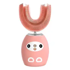GENERICO - Cepillo de dientes eléctrico ultrasónico en forma de U para niños