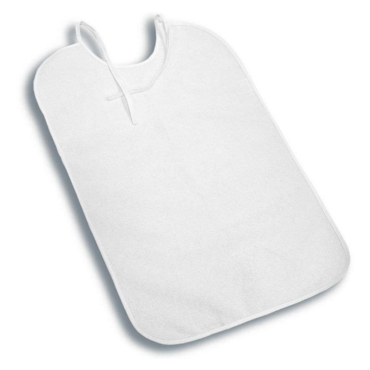 GENERICO - Babero Adulto Mayor Lavable Reutilizable 3ra Edad Blanco