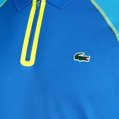 LACOSTE - Polera Polo Ultra Dry AzulAmarillo Tenis