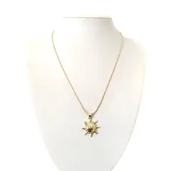 GENERICO - Collar Sol Dorado Enchapado en Oro