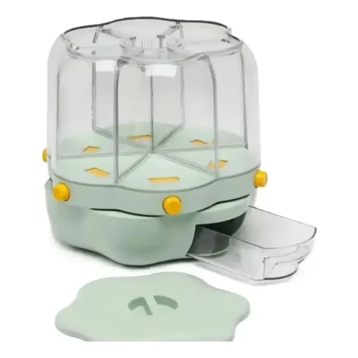 GENERICO - Dispensador De Granos Cereal Giratorio 6 Divisiones 360°