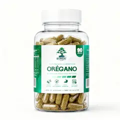 GENERICO - Cápsulas de Orégano 90 Unidades Bonsai Plus+ - Extracto Natural Antioxidante - Apoyo Digestivo e Inmunológico - 45 Días
