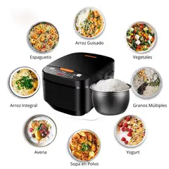 GENERICO - Olla Multiuso Silver Crest 5 Litros. Cocina Fácil, Rápida y Versátil para Arroz, Sopas, Guisos y Más