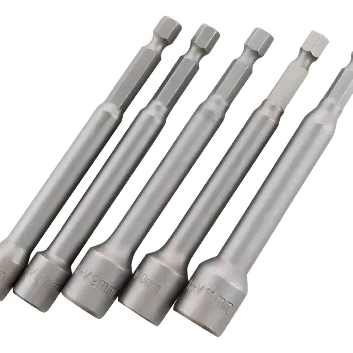 KAMASA - Juego 5 Adaptadores 6-11 X 100mm Punta Magnética Hexagonal