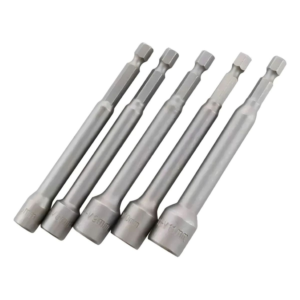 KAMASA - Juego 5 Adaptadores 6-11 X 100mm Punta Magnética Hexagonal