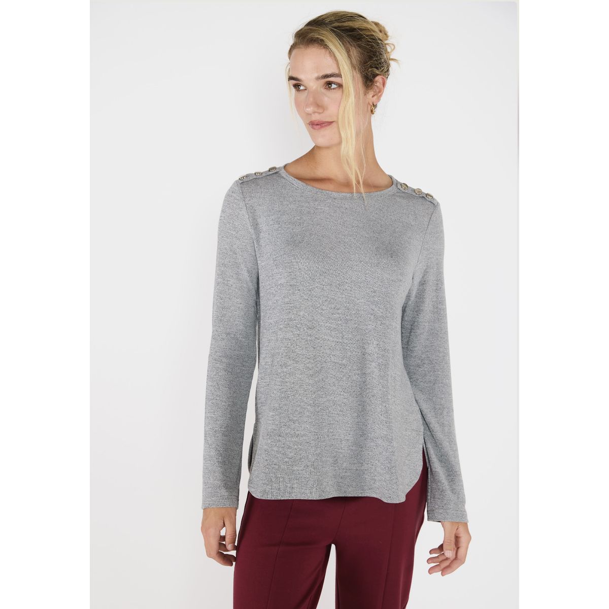 ECLIPSE - Polera Clarisa Gris