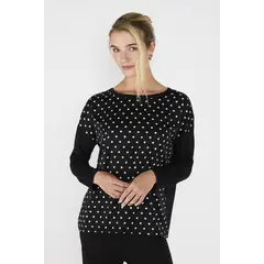 ECLIPSE - Polera Maca Negro