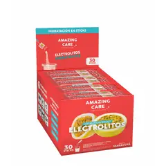 AMAZING CARE - Electrolitos Maracuyá Bebida Hidratante 30 Sticks
