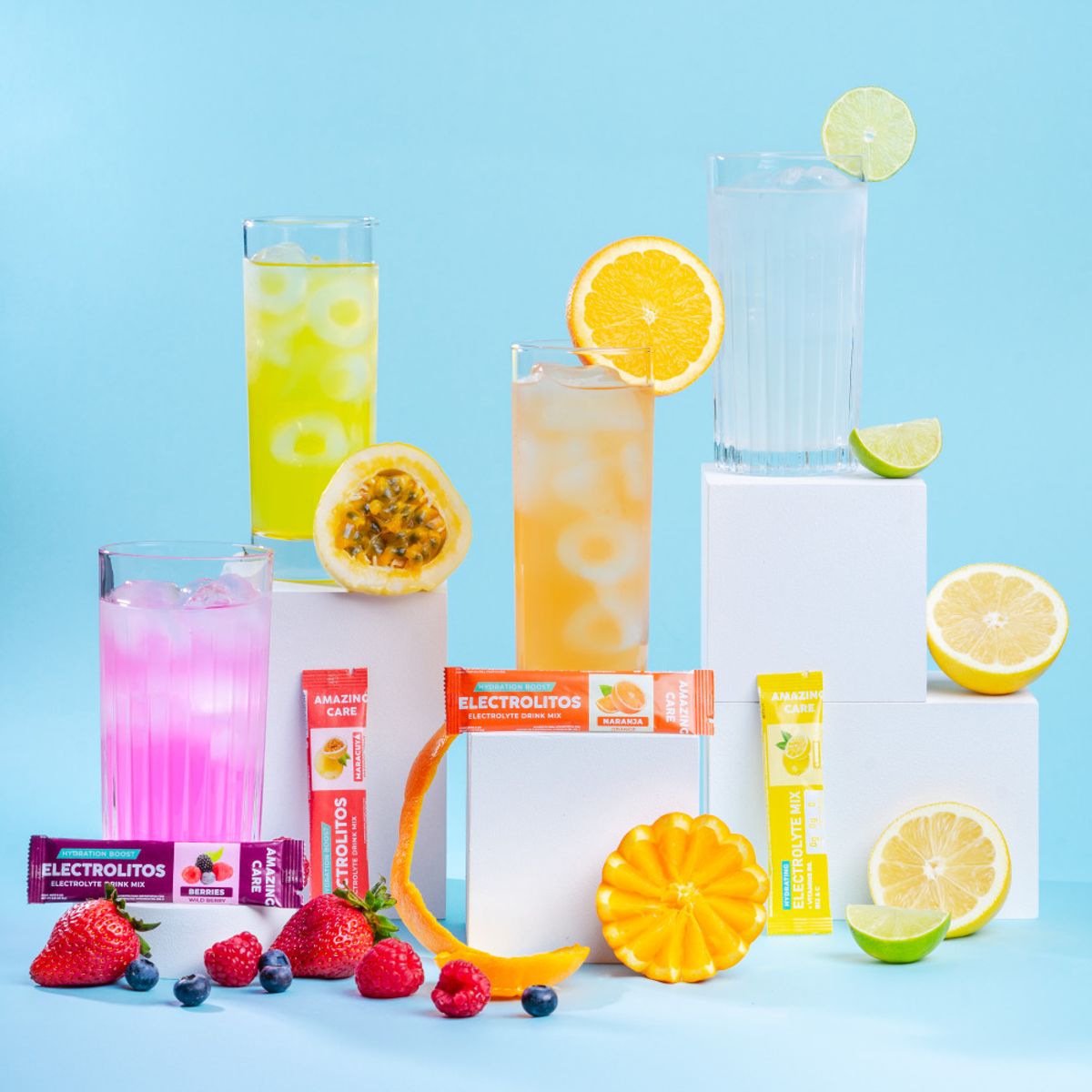 AMAZING CARE - Electrolitos Amazing Care Piña Bebida Hidratante 30 Sticks