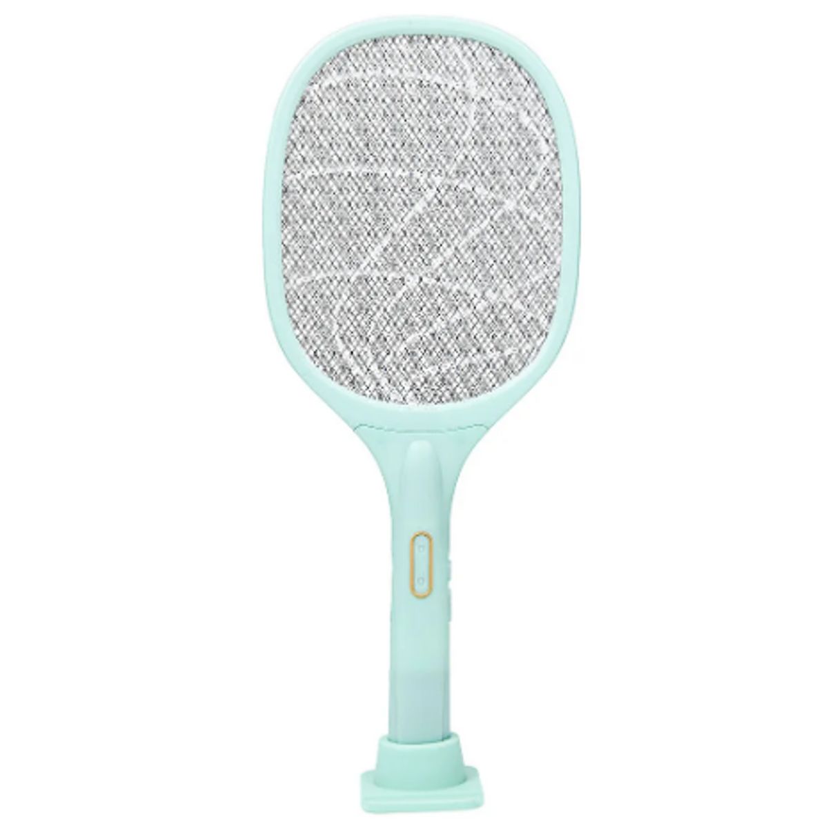 GENERICO - Raqueta Eléctrica Mata Mosquitos Recargable Con Base Verde Claro