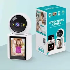 GENERICO - Cámara de seguridad para niños con pantalla HD de videollamada en color blanco