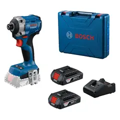 BOSCH - Kit Atornillador De Impacto Gdr 18v Potente 215nm Brushless Azul