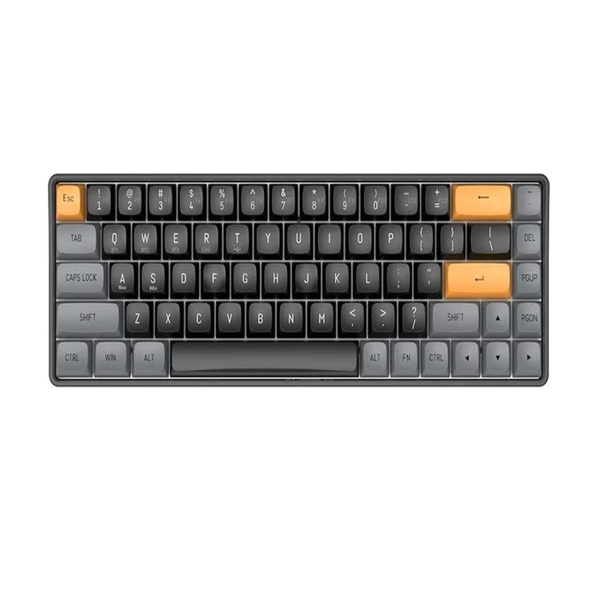 GENERICO - Teclado Mecánico Darkflash Gd68 Tri Modo 65% Switch Yellow Negro Español Latinoamérica BELUG