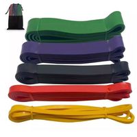 PACK 5 BANDAS ELASTICAS DE RESISTENCIA PARA EJERCICIO FITNESS YOGA PILASTES