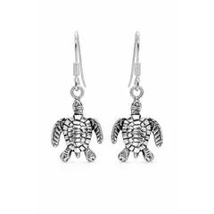 VOUSEZ - Aros tortuga plata 925 joya mujer