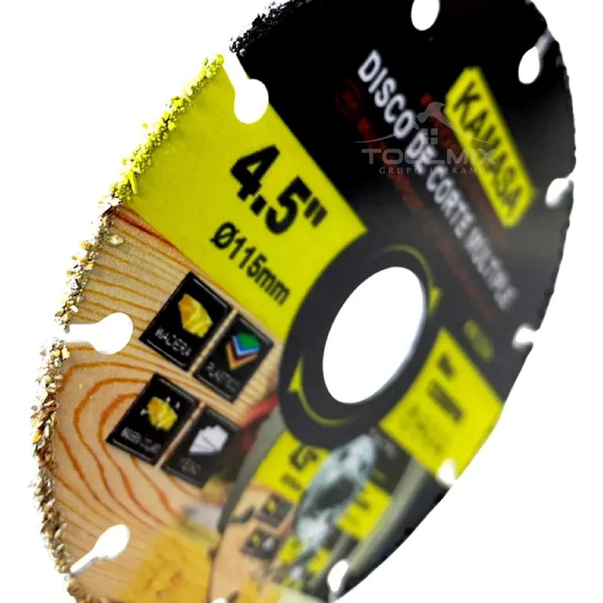 KAMASA - Disco De Corte Multiuso Para Esmeril 115mm 13300 Rpm Kamasa