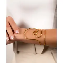 GENERICO - Pulsera para Mujer Sauce Dorada