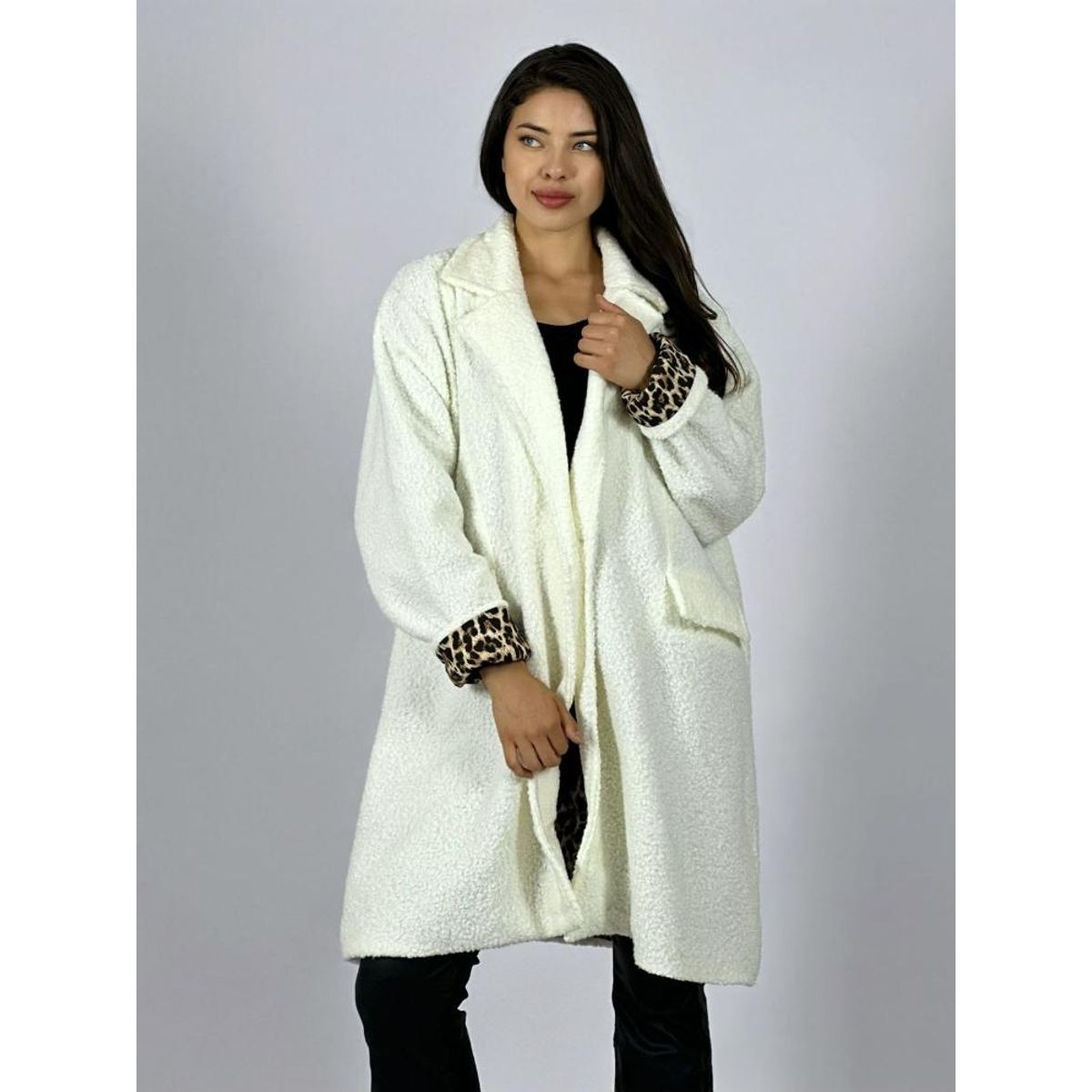 ENIGMATICA BOUTIQUE - Abrigo Italiano Chiporro Forrado Print