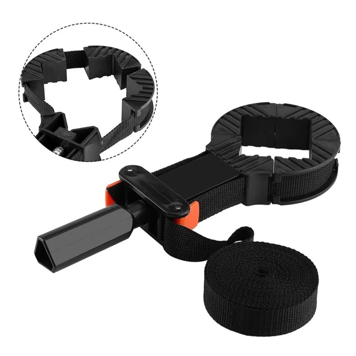 GENERICO - Prensa Carpintero Con Correa Ajustable De 4mts Crownman