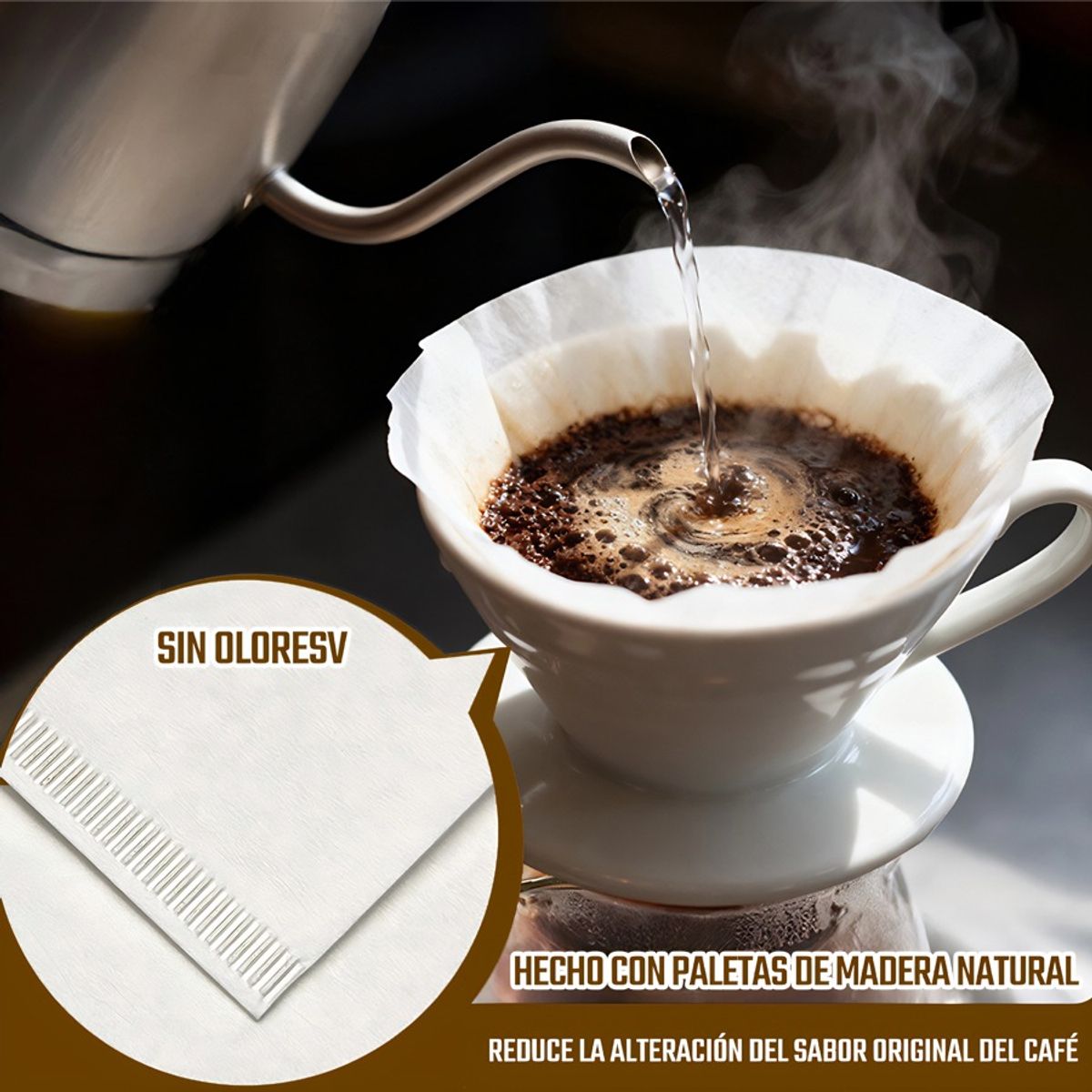 GENERICO - Filtro Papel De Café Cono 100pcs Generic Súper Premium
