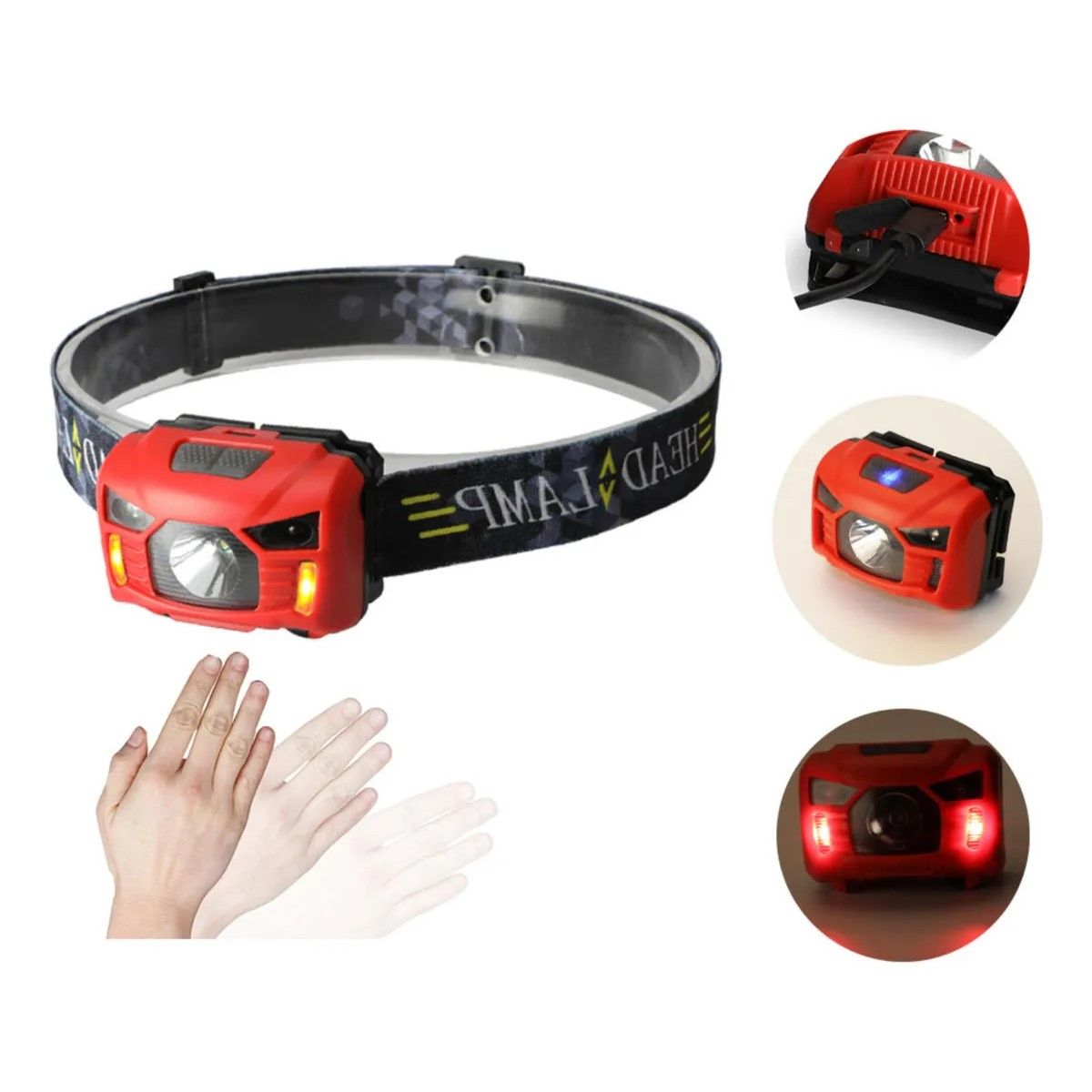 GENERICO - Linterna Frontal Led Impermeable Para Carga En Exteriores BELUG