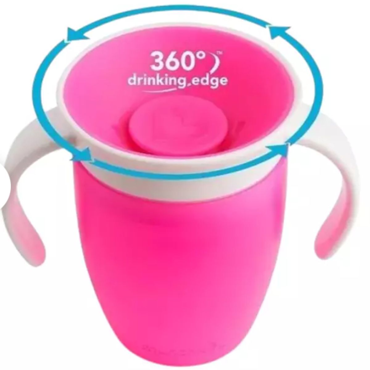GENERICO - VASO DE AGUA ANTIDERRAME FUCSIA  PARA BEBE