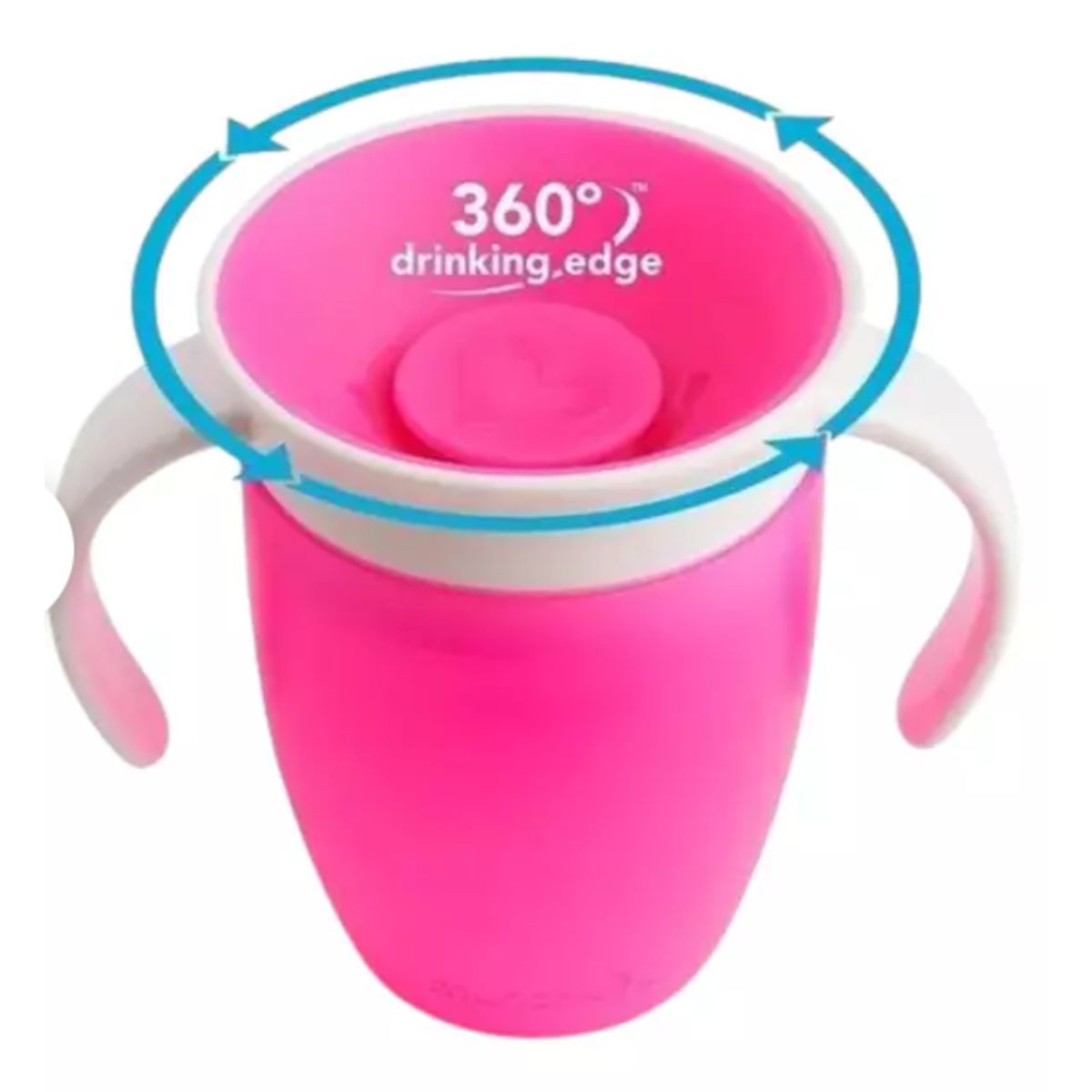 GENERICO - VASO DE AGUA ANTIDERRAME FUCSIA  PARA BEBE