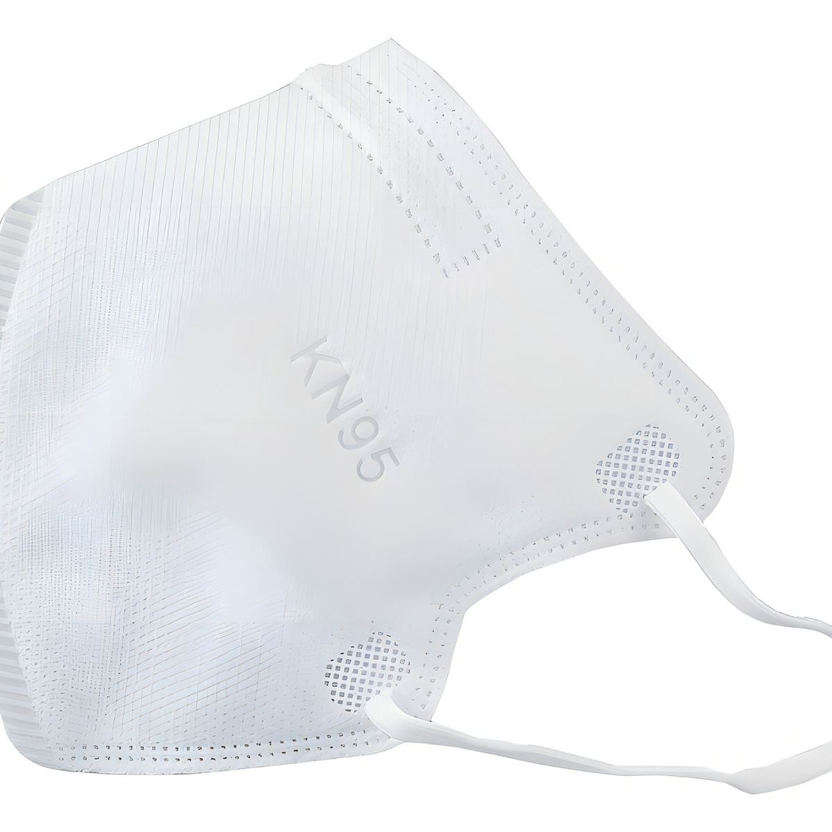GENERICO - X10 Mascarillas Niños Kn95 5 Pliegues Antiviral Reutilizable Color Blanco-niños