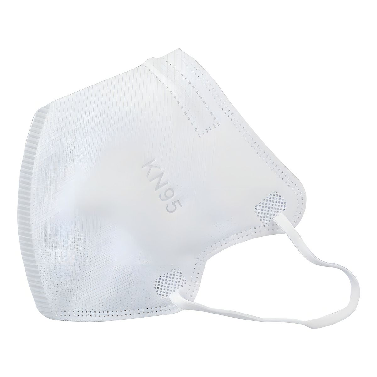 GENERICO - X10 Mascarillas Niños Kn95 5 Pliegues Antiviral Reutilizable Color Blanco-niños