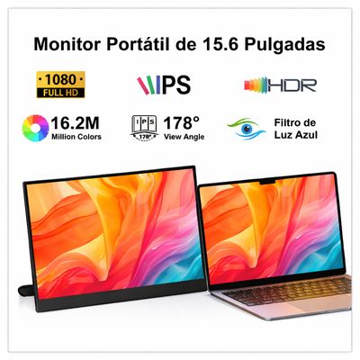 Imagen 2 del producto Monitor Portátil 15.6 Full Hd - Hdmi Con Parlante