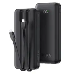 1 HORA - Batería Externa Power Bank 10000 Mah 22.5W 1Hora BAT101 con Built IP&Tipo C Cables