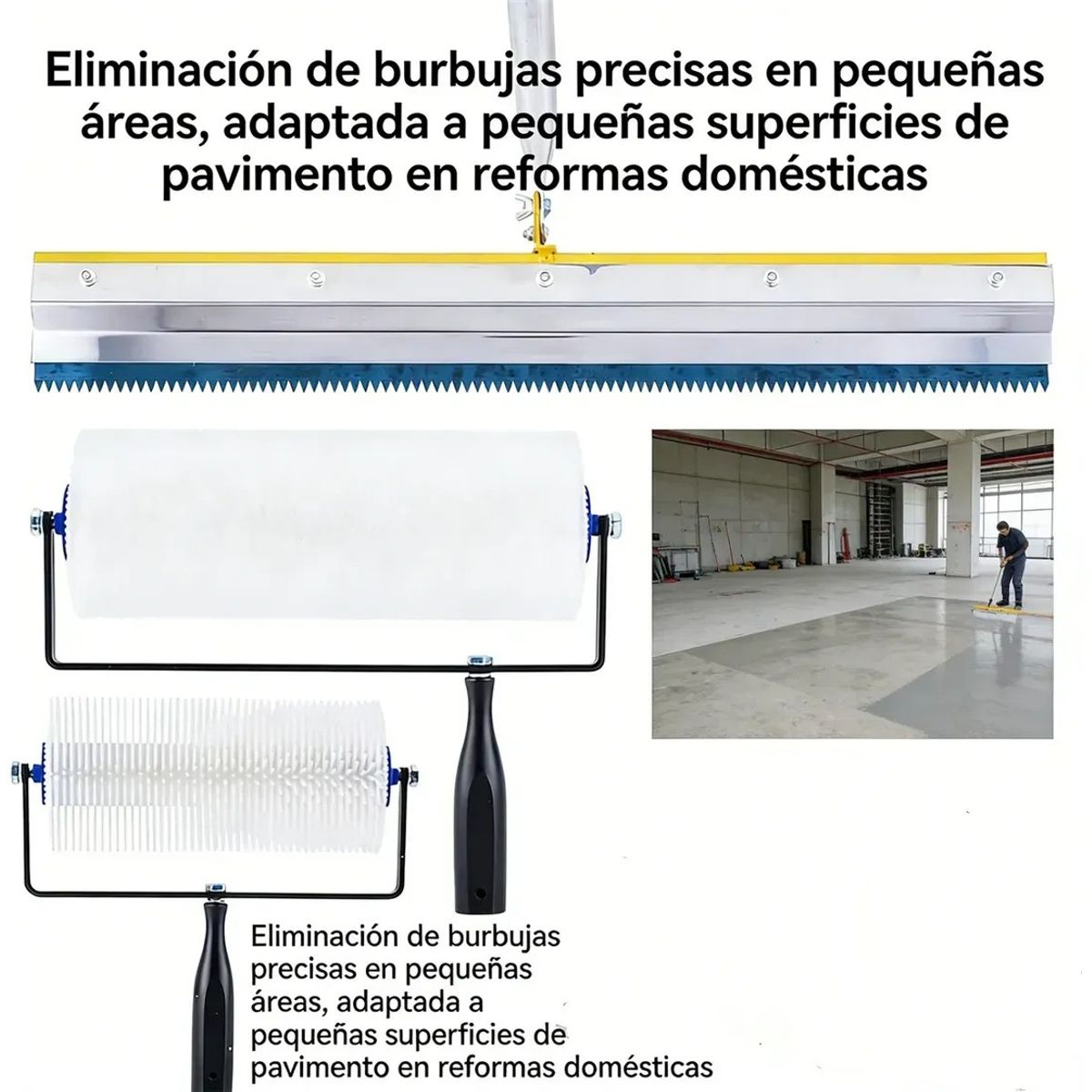KUANGYE - Kit De Herramientas Pintura Pisos Rodillo 28mm