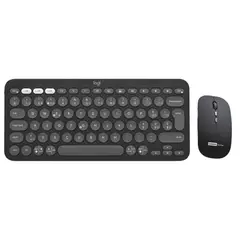 LOGITECH - Teclado K380 PEBBLE 2 COMBO Y Lenovo Ratón Bluetooth
