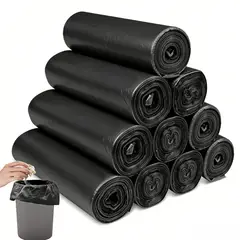 GENERICO - 10 Rollos De Bolsas De Basura Domésticas De 50 X 60 Cm