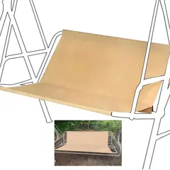 ATURE - Fundas Repuesto Columpio Respaldo Protector Hamaca 138x50x50 Beige