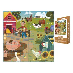 GENERICO - Puzzles Educativos Juguetes Para Niños Regalo Tema Granja
